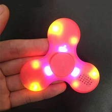 Bluetooth Audio Hand Spinner with LED Light and music ,can connect mobile phone,