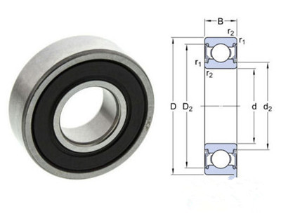 SKF bearing 6004 2RSH deep groove ball bearing - China manufacturer