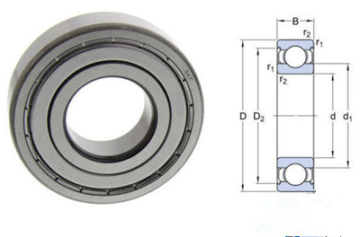 Deep groove ball bearing 6310 2Z - SKF bearing - China manufacturer