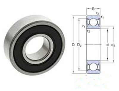 SKF 6006 2RS1 seales single row deep groove ball bearing - China manufacturer