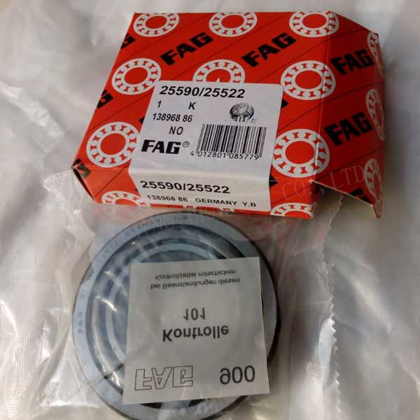 FAG taper roller bearing inch bearing 25590/25522/Q