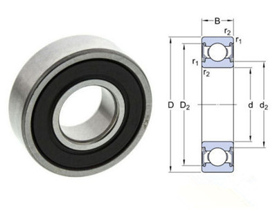 Deep groove ball bearing 6310 2RS1 - SKF bearing - China manufacturer