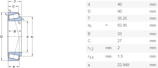 SKF 32308/Q China hot sell tapered roller bearing in stock - SKF bearings