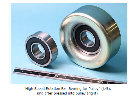Development of “High Speed Rotation Ball Bearing for Pulley”
