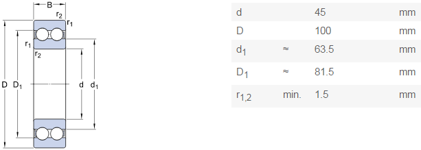 4309 ANT9 SKF doule row deep groove ball bearing in stock - SKF bearings