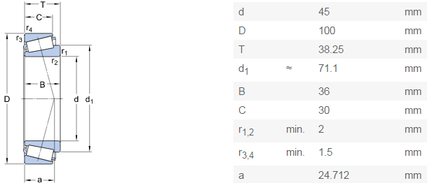 SKF 32309 J2/Q China hot sell tapered roller bearing in stock - SKF bearings