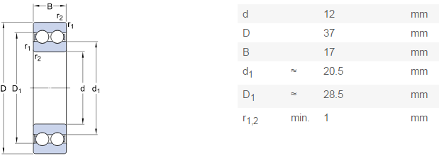 4301 ANT9 SKF doule row deep groove ball bearing in stock - SKF bearings