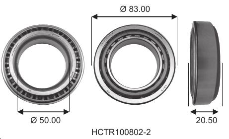 Auto bearing Koyo TR100802-2 Tapered Roller Bearing