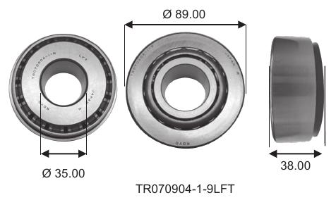 Koyo Auto Bearing TR070904-1-9LFT Tapered Roller Bearing