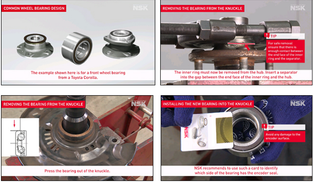 NSK How-to Video: Replace Wheel Hub Bearing w/ Magnetic Encoder